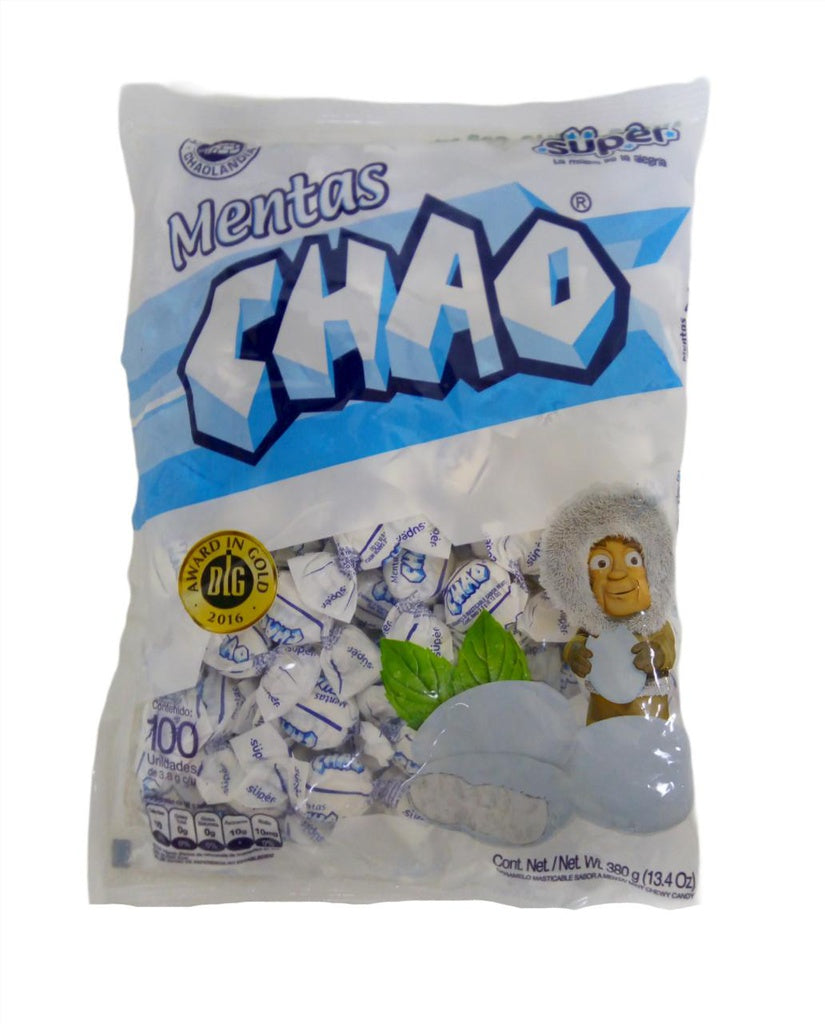 Mentas Chao chewy con sabor refrescante y textura suave para disfrutar.