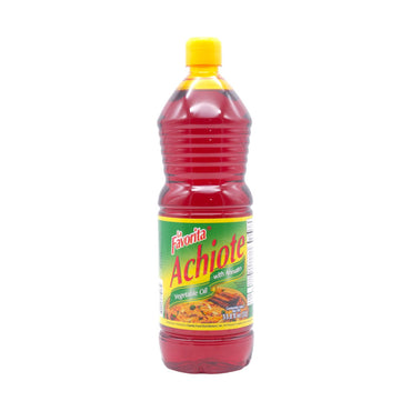 Achiote líquido en presentación grande para recetas tradicionales latinoamericanas.