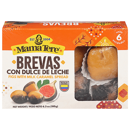 Brevas rellenas con dulce de leche estilo tradicional colombiano.