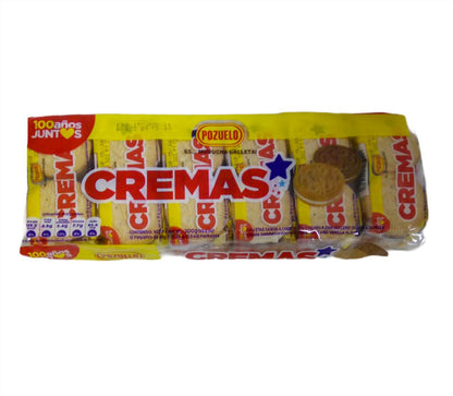 Galletas Cremas Star Pozuelo rellenas y crujientes en presentación de 9.35 Oz.