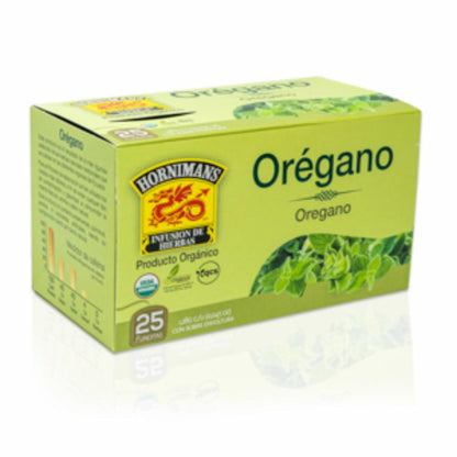 Té de orégano Hornimans con sabor herbal tradicional.