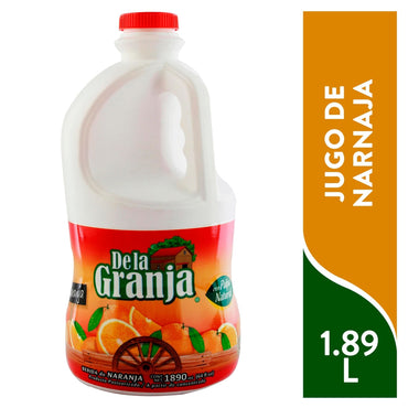 Jugo De La Granja sabor naranja ideal para desayunos y consumo familiar.