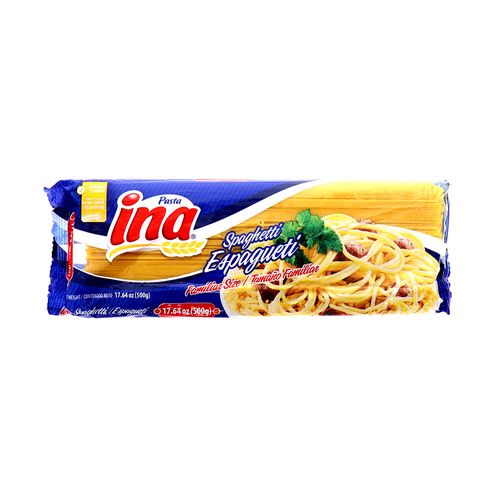 Spaghetti tamaño familiar perfecto para comidas grandes y recetas italianas.