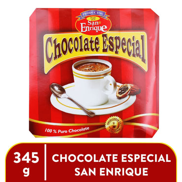 Chocolate especial en tableta para preparar bebidas calientes tradicionales.