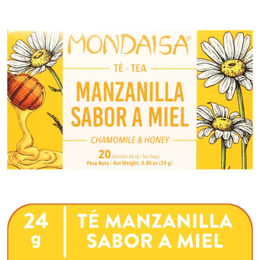 Té de manzanilla y miel Mondaisa con sabor suave y dulce.