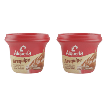Dulce de leche Alqueria cremoso ideal para postres, pan y snacks.