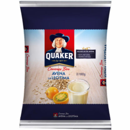 Presentación familiar de avena Quaker para toda la familia.