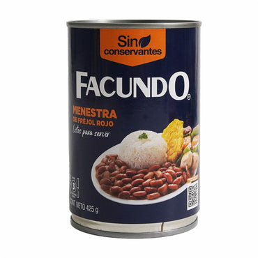 Menestra de frejol rojo Facundo lista para acompañar arroz y recetas tradicionales.