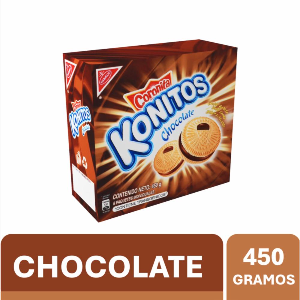 Galletas rellenas sabor chocolate en práctico paquete ideal para compartir y meriendas.