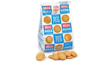 Mini galletas María dulces y crujientes perfectas para meriendas y acompañar bebidas.