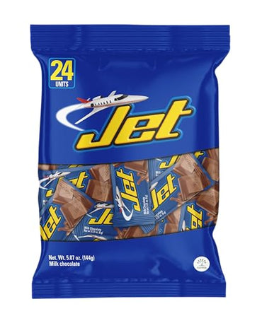 Mini chocolates con leche Jet ideales para compartir, fiestas y consumo individual.