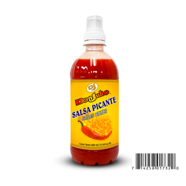 Salsa picante Don Julio en presentación grande ideal para restaurantes y hogares.