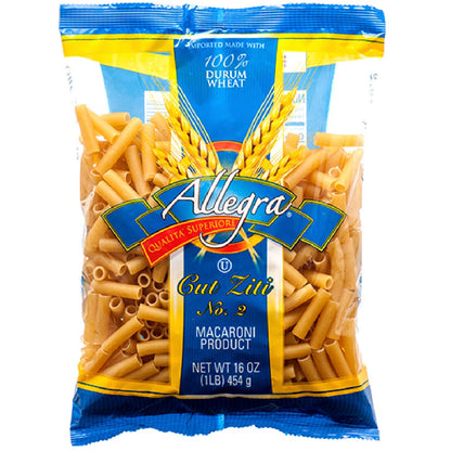 Pasta cut ziti ideal para recetas horneadas y platos con salsa.