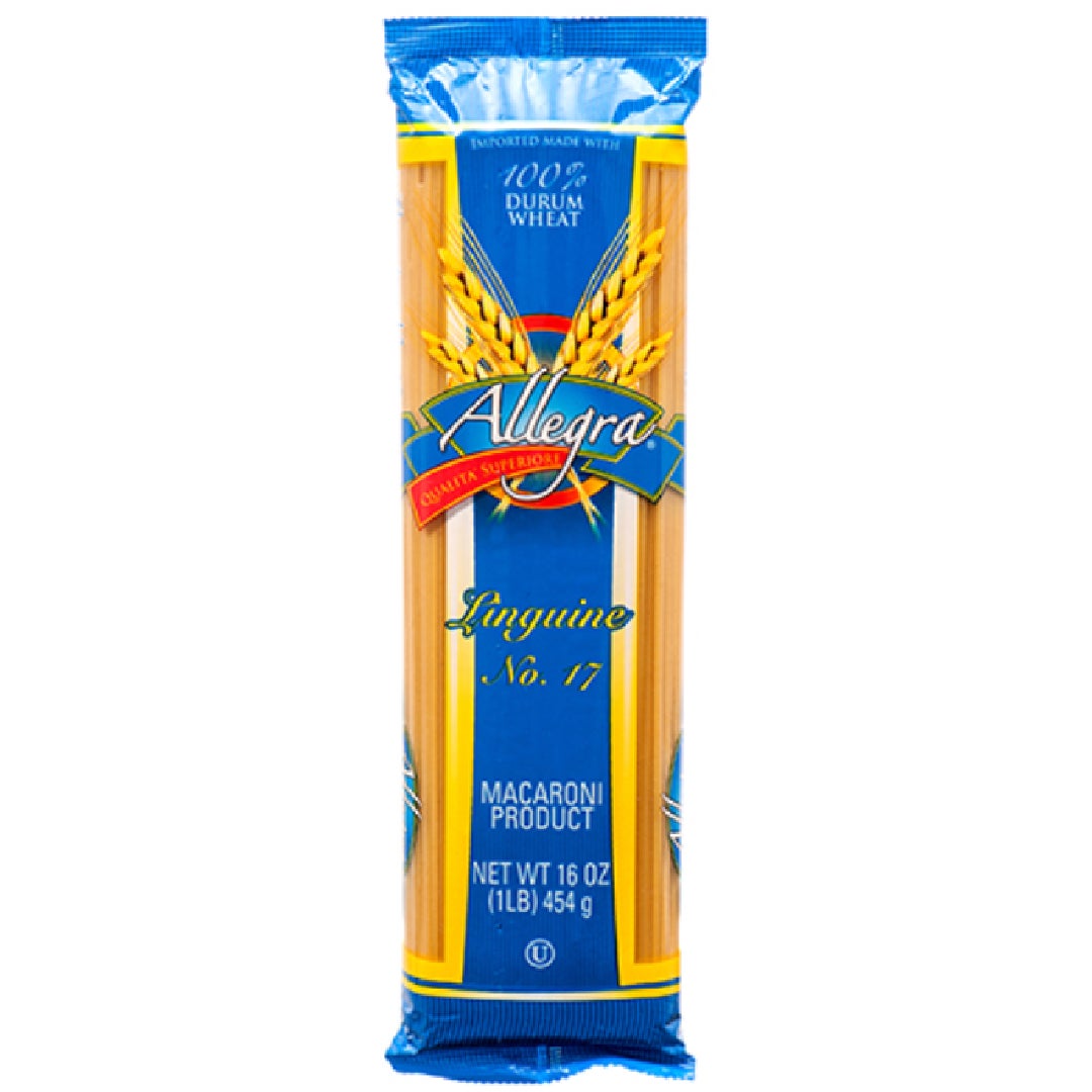 Pasta linguini tradicional ideal para platos italianos clásicos.