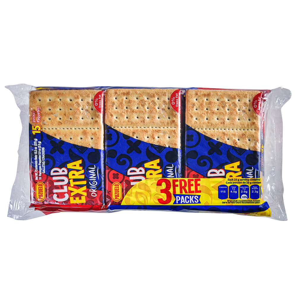 Galletas Club Extra Pozuelo con empaque multipack para compartir.