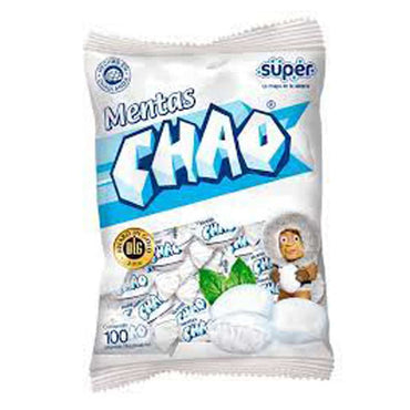 Caramelos Super Mints Chao con sabor refrescante y textura suave para consumo diario.