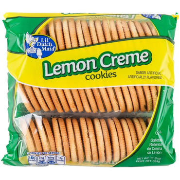 Galletas rellenas con crema de limón Lil Dutch Maid con sabor cítrico y refrescante.