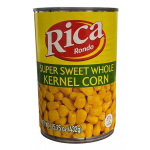 Maíz dulce Rica listo para ensaladas, acompañamientos y múltiples recetas.