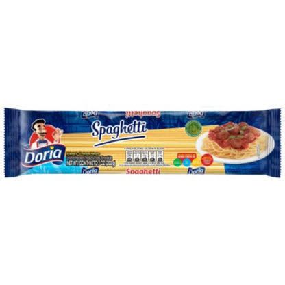 Pasta Spaghetti Doria en presentación práctica para recetas familiares y porciones individuales.