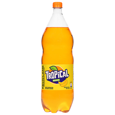 Refresco Tropical sabor banana en presentación PET ideal para compartir y reuniones.