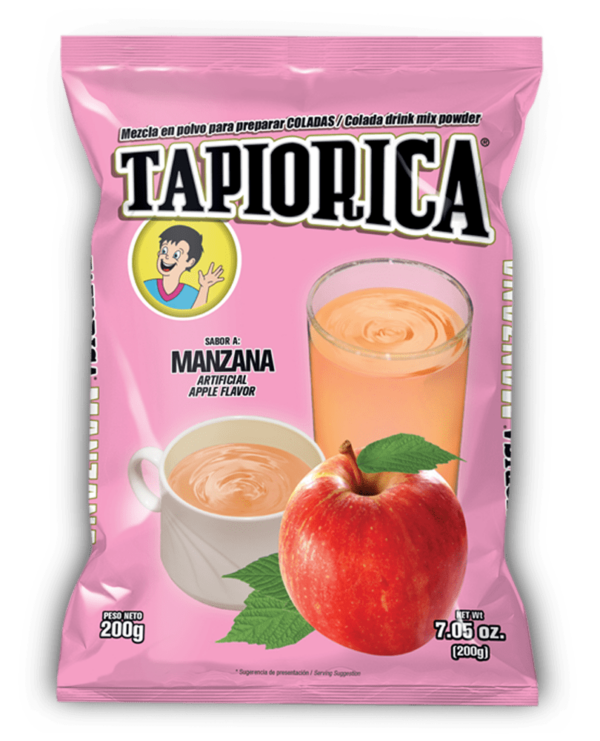 Presentación familiar sabor manzana ideal para preparar múltiples bebidas.