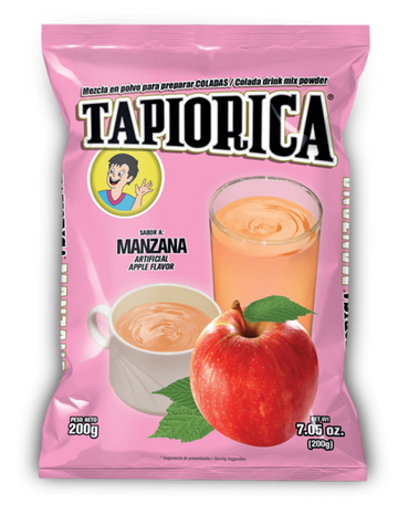 Presentación familiar sabor manzana ideal para preparar múltiples bebidas.