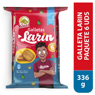 Galletas Larin tradicionales con textura crujiente ideales para café y meriendas.
