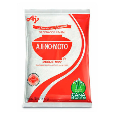 Ajinomoto sabor umami para potenciar el sabor de sopas, carnes y arroces.