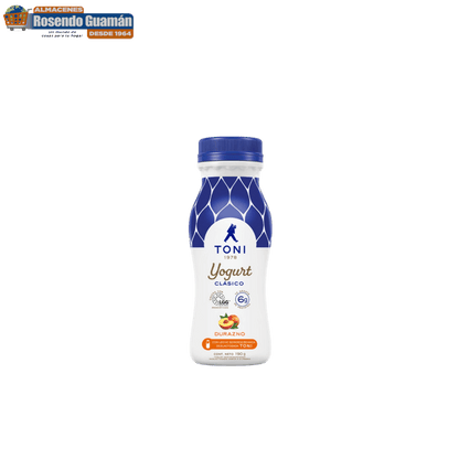 Yogurt Toni sabor durazno ideal para meriendas y desayunos.