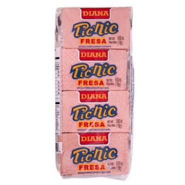 Wafers rellenos sabor fresa en práctica presentación para meriendas y snacks.