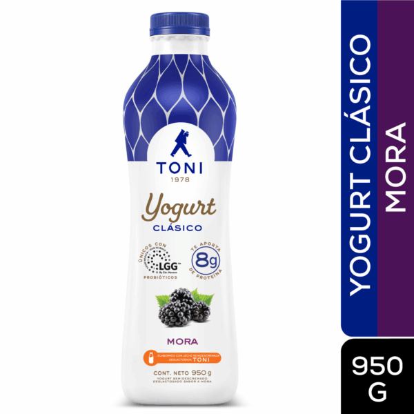 Yogurt Toni sabor mora en tamaño familiar ideal para el hogar.