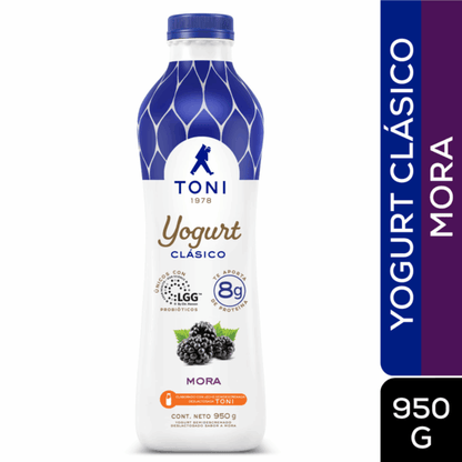 Yogurt Toni sabor mora en tamaño familiar ideal para el hogar.
