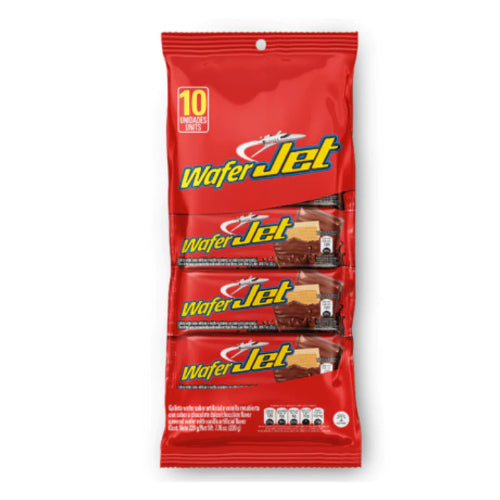Wafer de vainilla Jet con capas crujientes y delicioso relleno sabor vainilla.