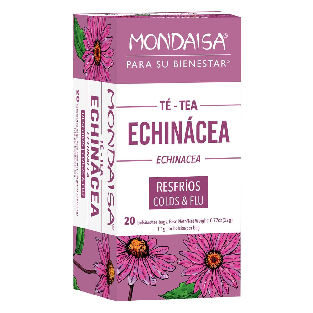 Té de echinacea Mondaisa elaborado con ingredientes naturales.