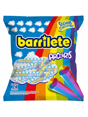 Caramelos Super Barrilete Arco Iris con variedad de sabores frutales y colores surtidos.