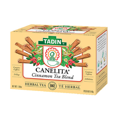 Té Canelita Tadin con sabor cálido y aromático ideal para disfrutar caliente.