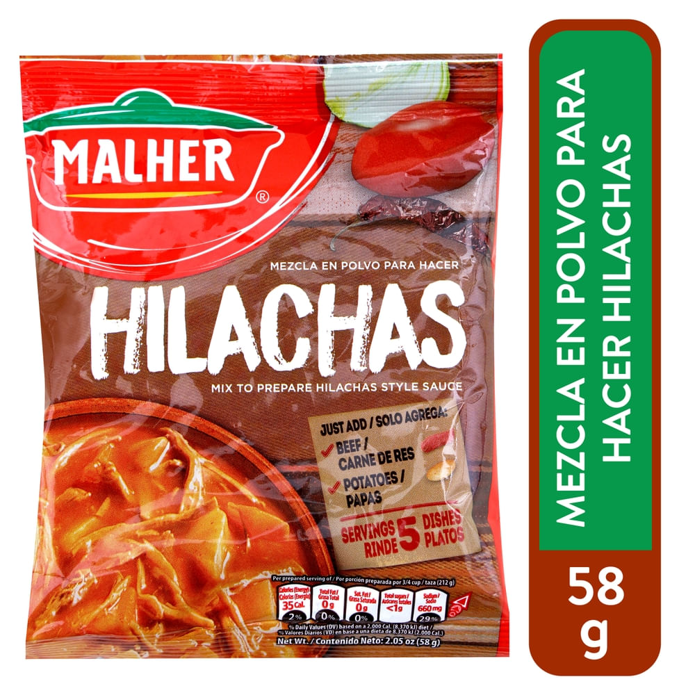 Preparado para hilachas Malher ideal para comidas típicas guatemaltecas.