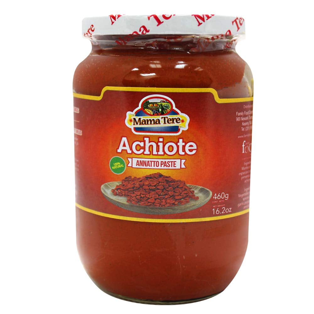Pasta de achiote Mama Tere ideal para sazonar carnes y comidas latinas.