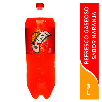 Refresco Crush sabor naranja en presentación familiar ideal para compartir.