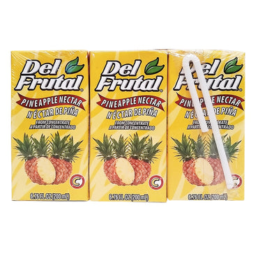Néctar Del Frutal sabor piña en envase tetra ideal para loncheras y consumo diario.