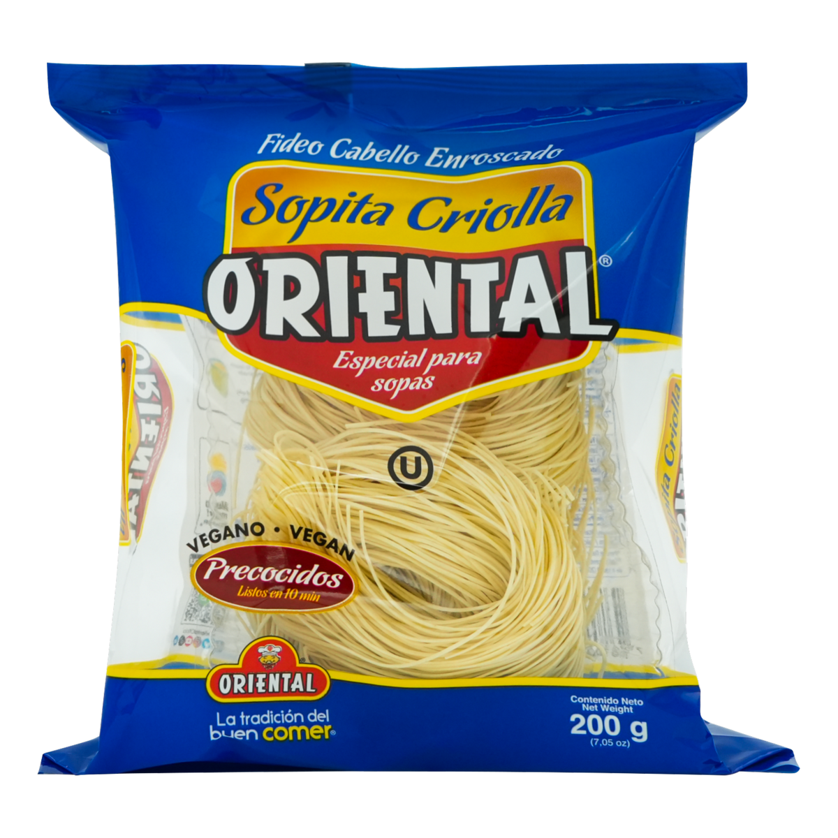 Fideo sopita criolla ideal para preparar sopas caseras tradicionales.
