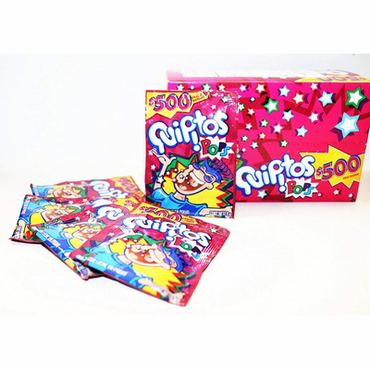 Dulce Quipitos Pops con explosión de sabor y divertido polvo dulce.