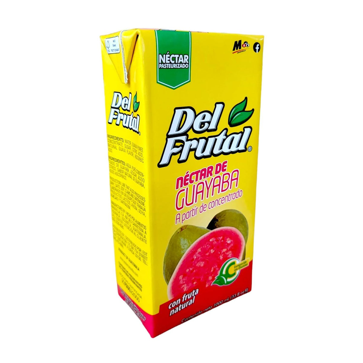 Néctar Del Frutal sabor guayaba en presentación tetra familiar ideal para comidas y reuniones.