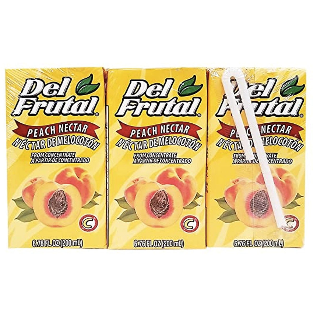 Néctar Del Frutal sabor durazno en envase tetra ideal para consumo diario y loncheras.