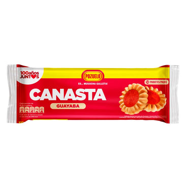 Galletas Canasta sabor guayaba Pozuelo con auténtico sabor frutal.