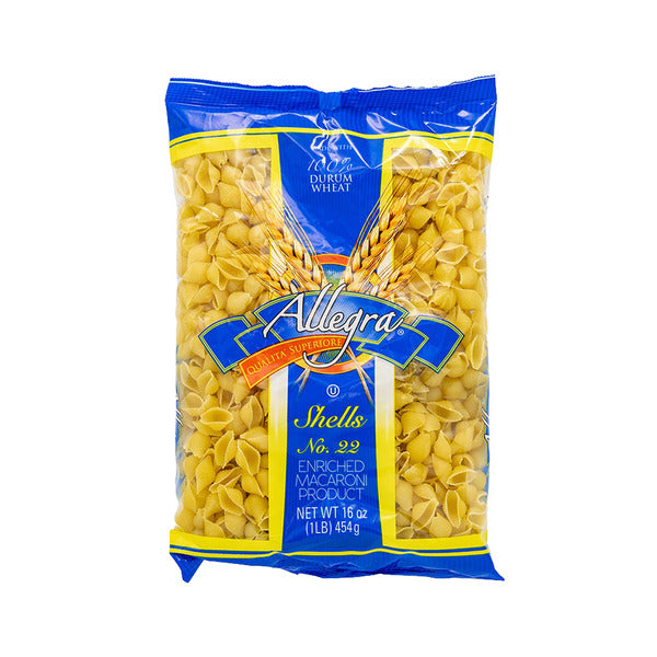 Pasta shells perfecta para sopas y recetas con salsa.