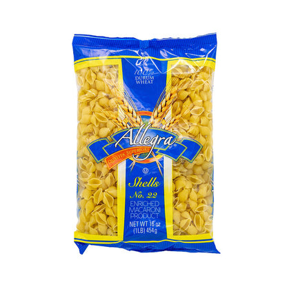 Pasta shells perfecta para sopas y recetas con salsa.