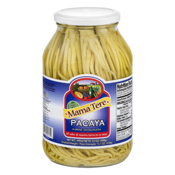 Pacaya en salmuera tradicional perfecta para recetas centroamericanas.