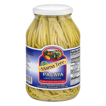 Pacaya en salmuera tradicional perfecta para recetas centroamericanas.