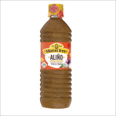 Aliño líquido Mama Tere para dar sabor auténtico a tus recetas.